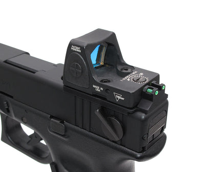 G series (T.Marui, WE) CNC Aluminium RMR Fiber Optic High Rear Sight