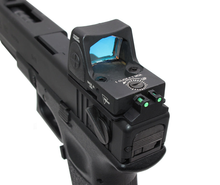 G series (T.Marui, WE) CNC Aluminium RMR Fiber Optic High Rear Sight