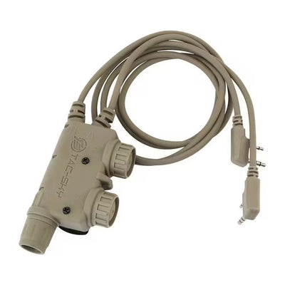 Tactical Dual Communication U94 V2 PTT-Kenwood – Desert