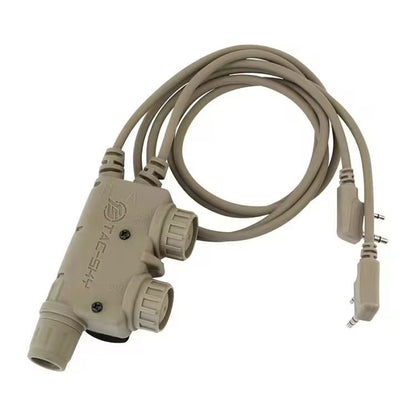 Tactical Dual Communication U94 V2 PTT-Kenwood  Desert