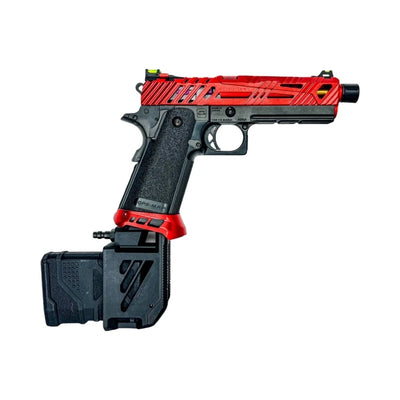 Hi-Capa HPA M4 AEG Magazine 90° Angled Adapter - Red / Black