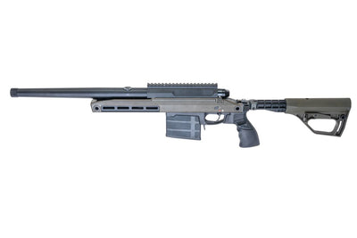 TAC-41-A2B Bolt Action Rifle, aluminium chassis & Buffer stock, Green
