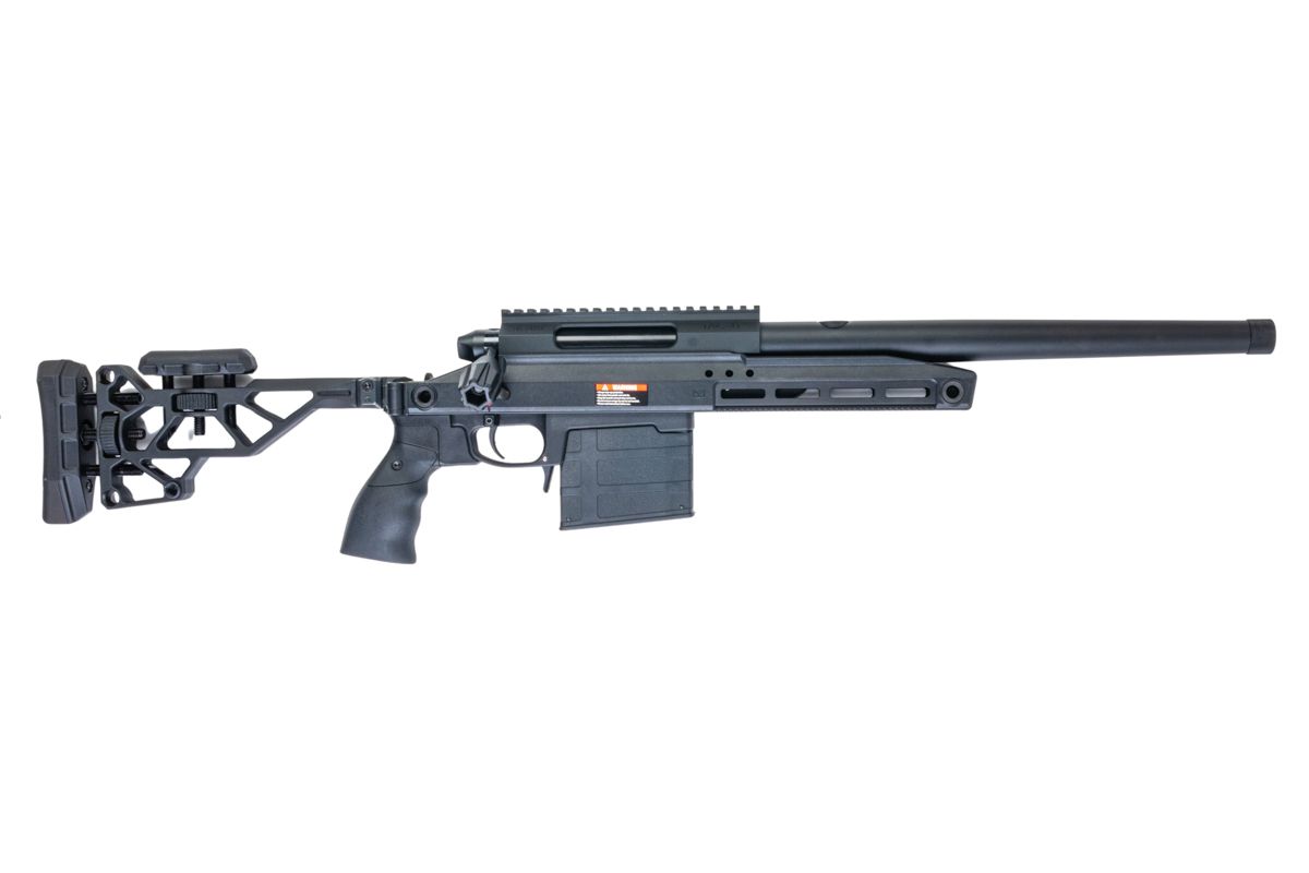 TAC-41-A2R Bolt Action Rifle, aluminium chassis & Recon stock, Black