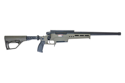 TAC-41L Bolt Action Rifle, Lite chassis & Buffer stock , Green