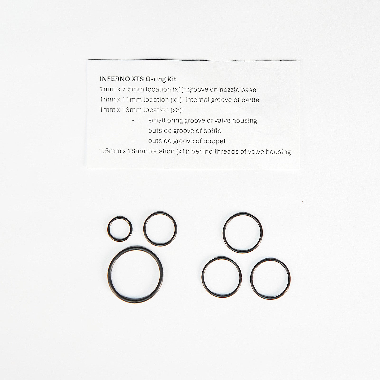 O-Ring Kit for INFERNO - XTS
