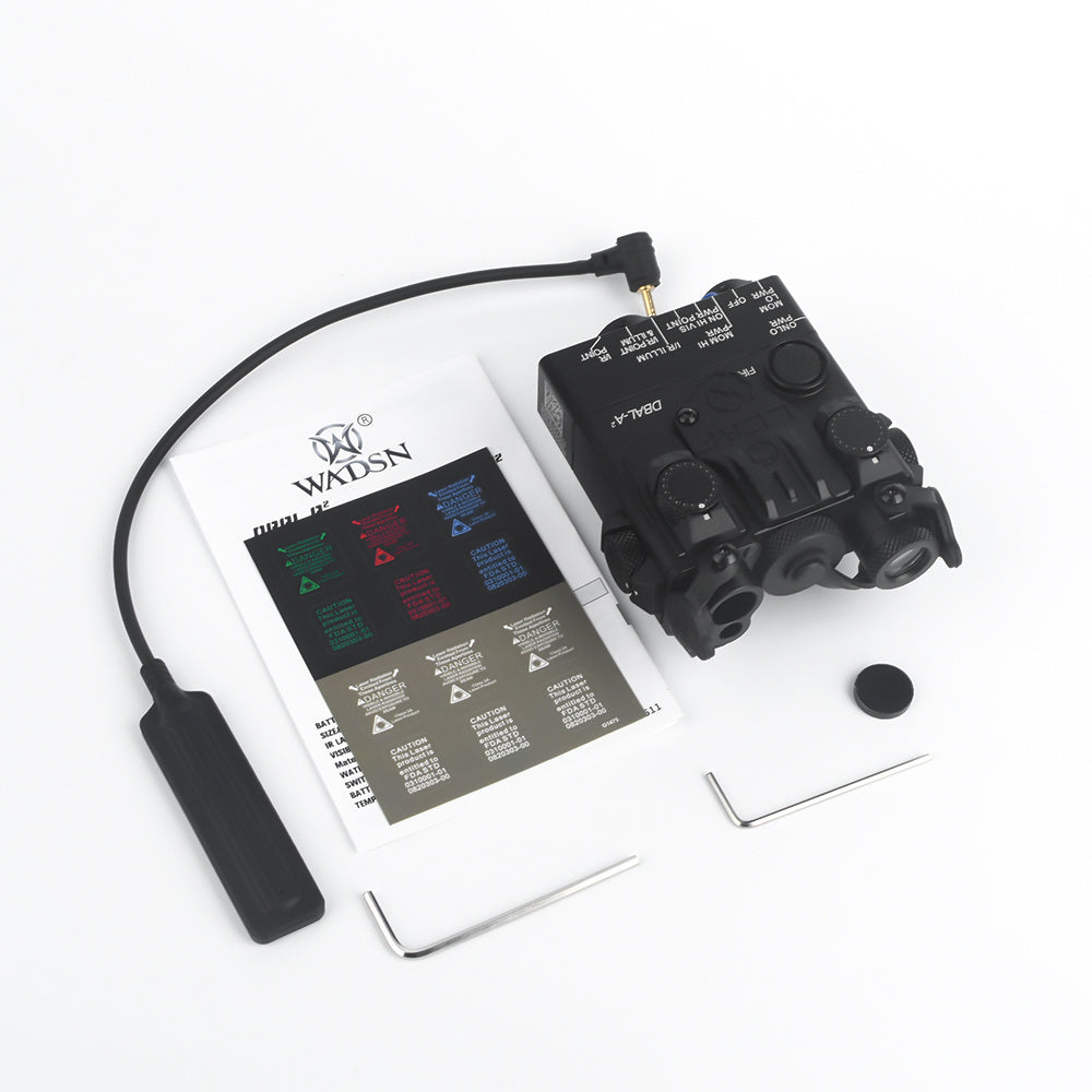 Tactical PEQ DBAL-A2 Red+IR Laser & White Light  - Black