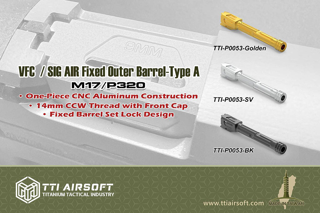 VFC/SIG AIR M17 Fixed Outer Barrel Type A - Silver