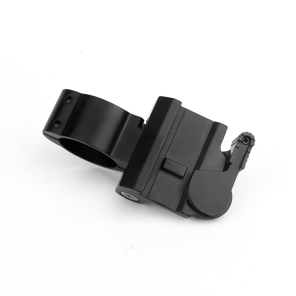 Support QD rabattable latéral, 30 mm - Noir 