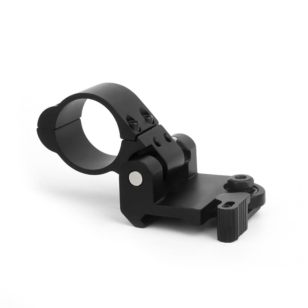 Support QD rabattable latéral, 30 mm - Noir 