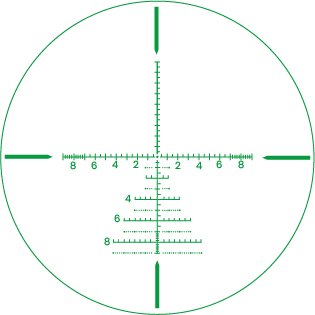 3×22 Scope Red/Green Reticle - BLACK