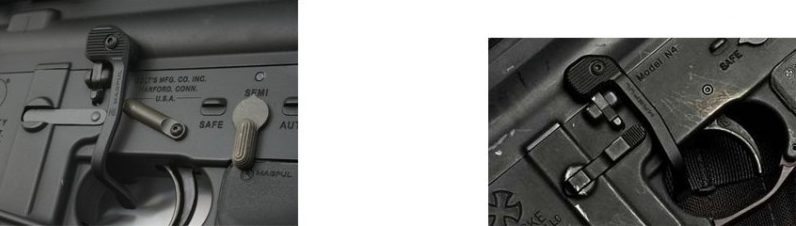 Rallonge de verrou de culasse à levier BAD pour M4, AR-15 et M16 - Noir