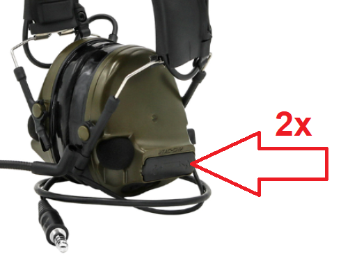 Ensemble de couvercle de batterie pour casque Comtac III