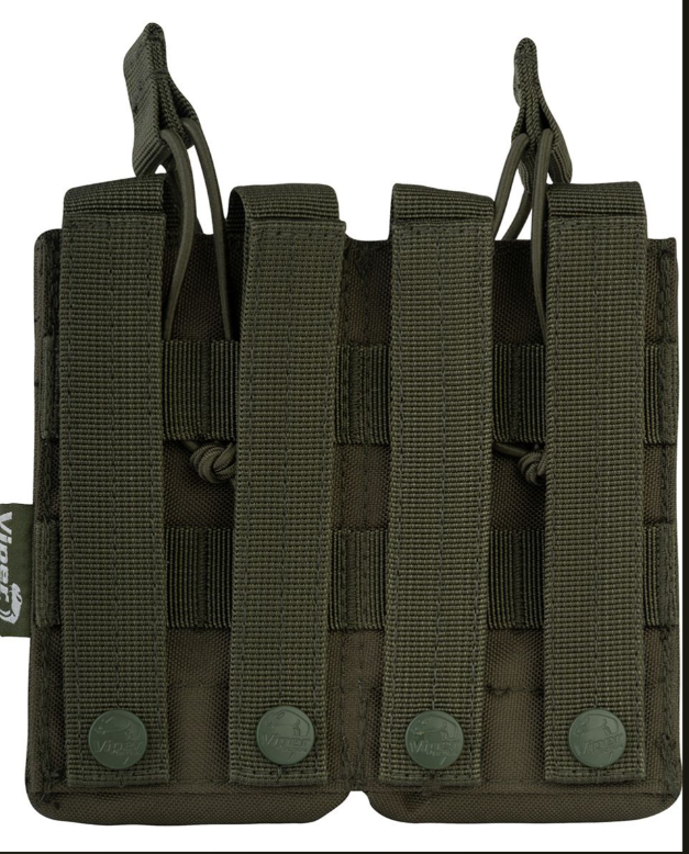 Quick Release Double Mag Pouch  Green