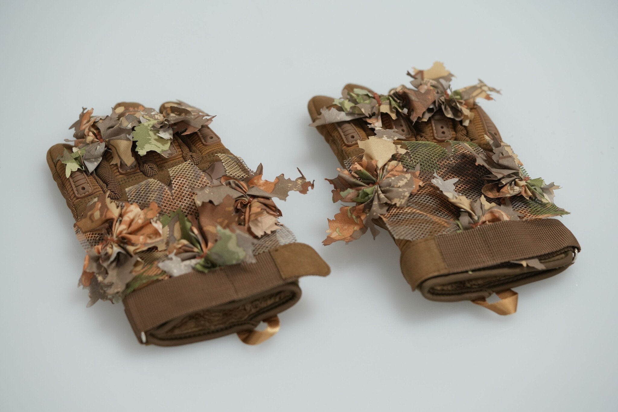 Gants Ghillie artisanaux en chêne marron - L