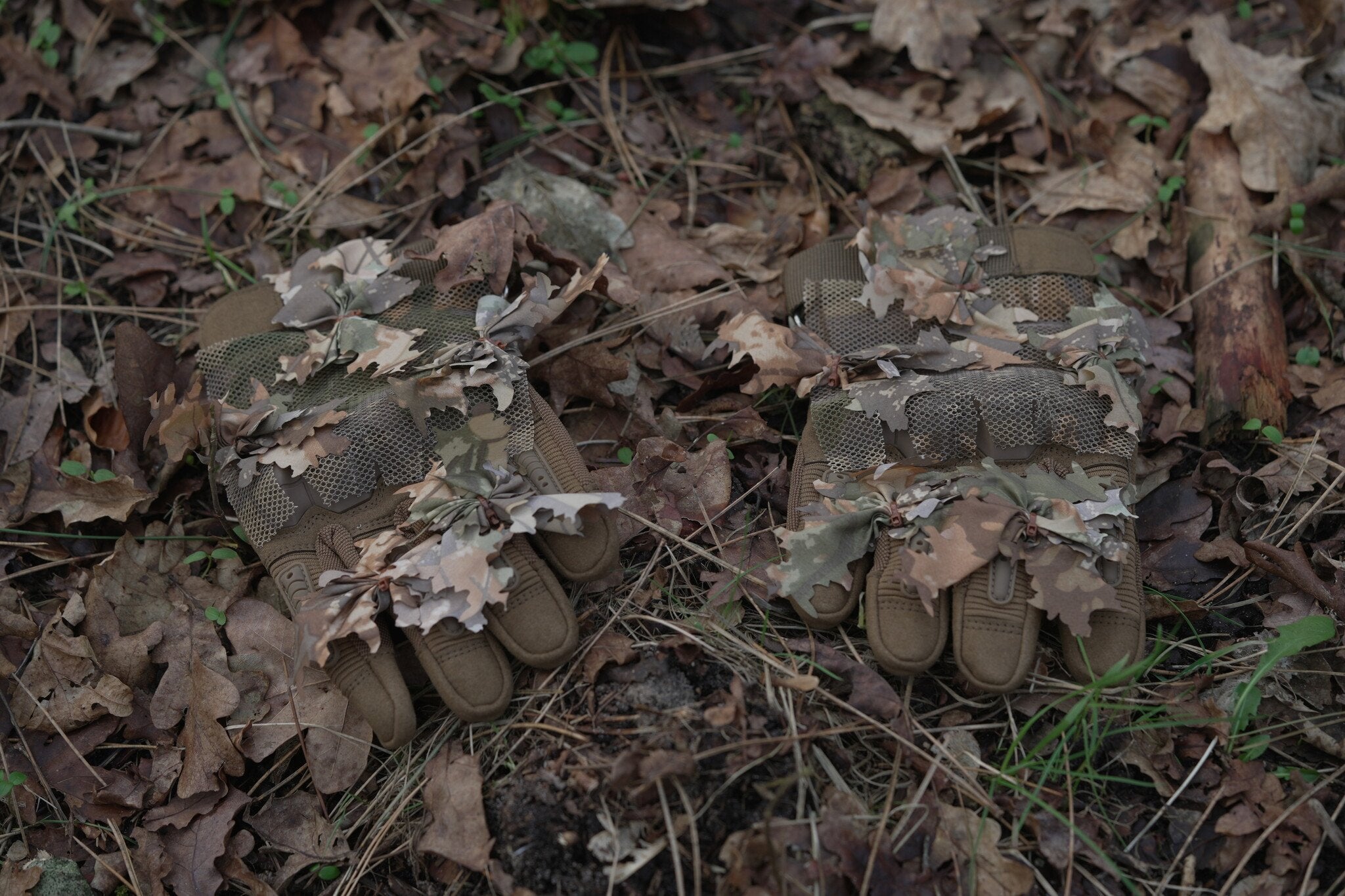 Gants Ghillie artisanaux en chêne marron - L