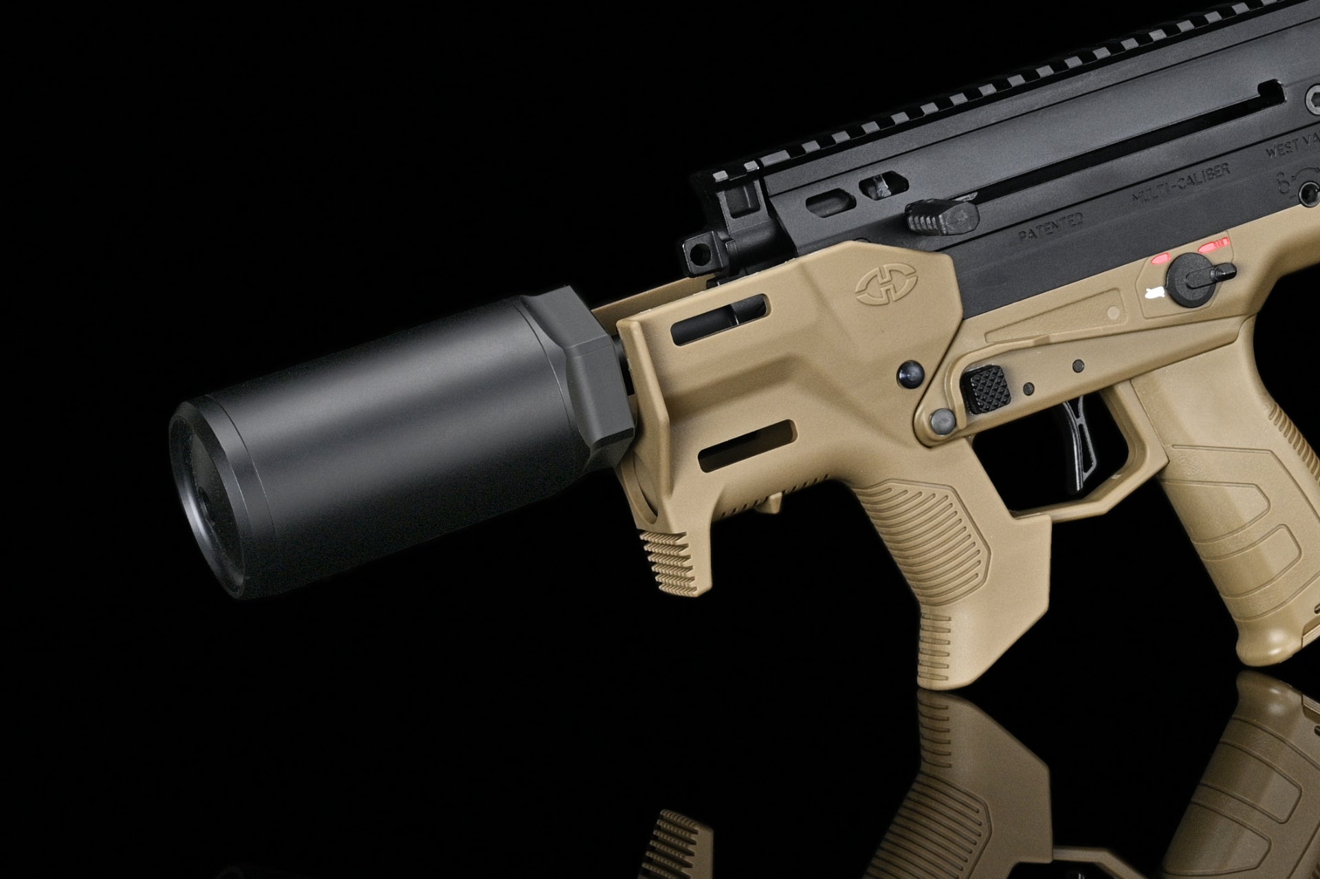 Dummy-Schalldämpfer, 14 mm CCW, kurz