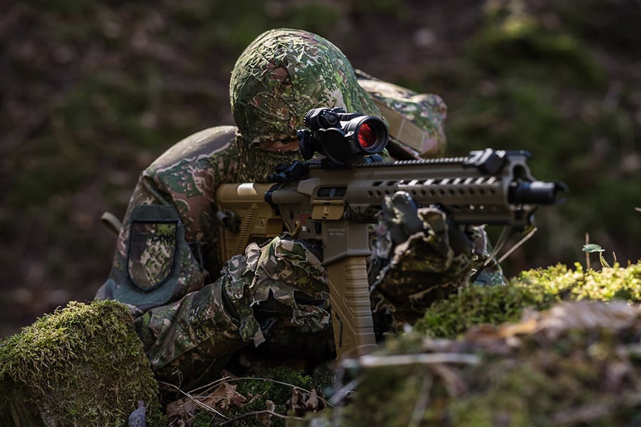 ConCamo Grüne Ultraleichte Basic Ghost Maske