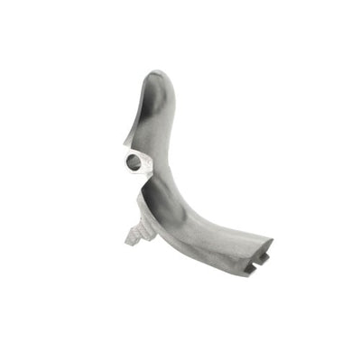 Match Grade Stainless Steel Grip Safety - Silver
