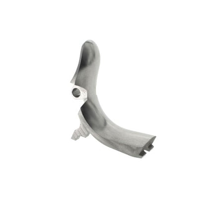 Match Grade Stainless Steel Grip Safety - Silver