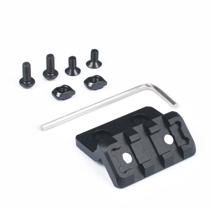 Versetzte Picatinny-Schienenmontage, schwarz, M-LOK / KeyMod