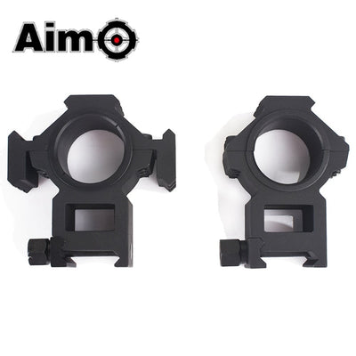 Dreiseitige Schienenbefestigung 25,4–30 mm mit geteiltem Ring