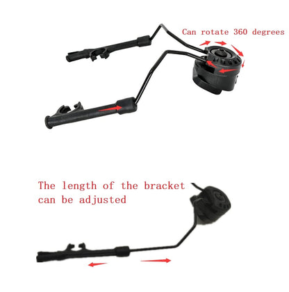 Support de rail pour casque ARC avec marquage COMTAC - Noir 