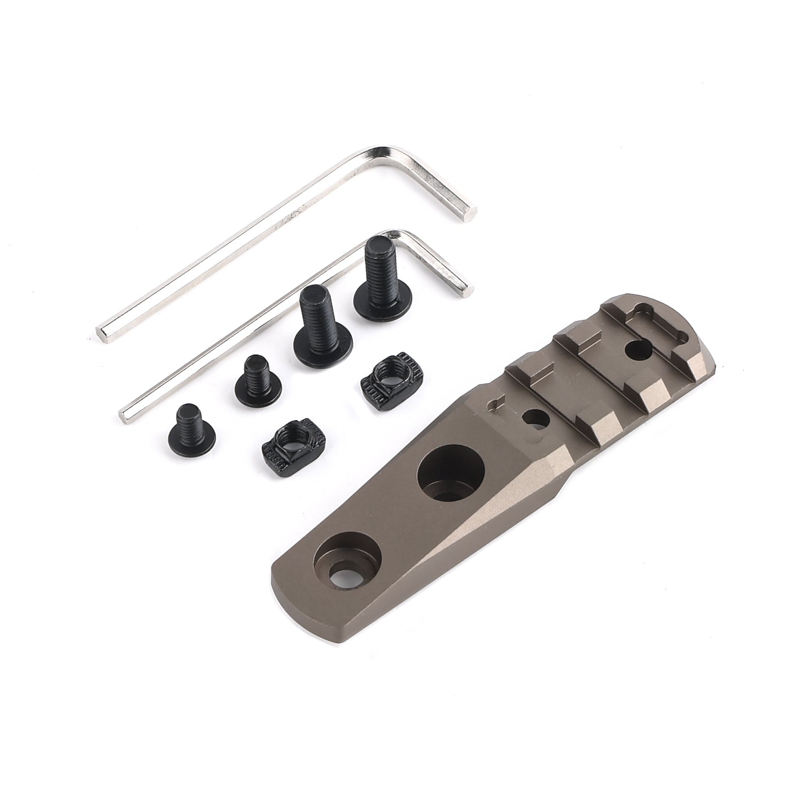 M-Lok and Keymod Cantilever Rail Light Mount - Dark Earth