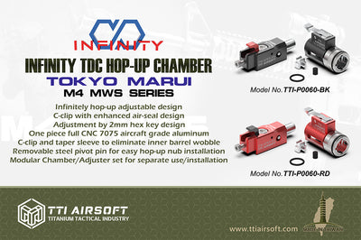 Marui MWS M4 TDC Chamber + Adjuster - Red