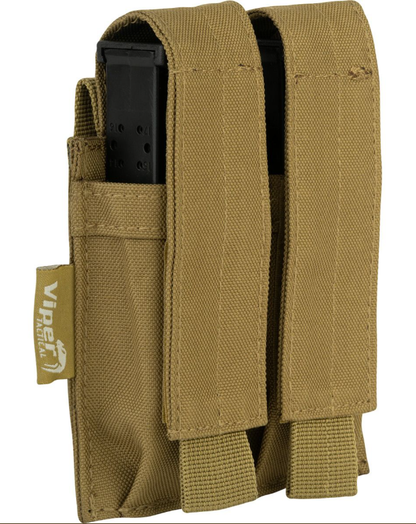 Modular Double Pistol Mag Pouch –Coyote