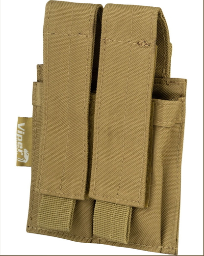 Modular Double Pistol Mag Pouch –Coyote