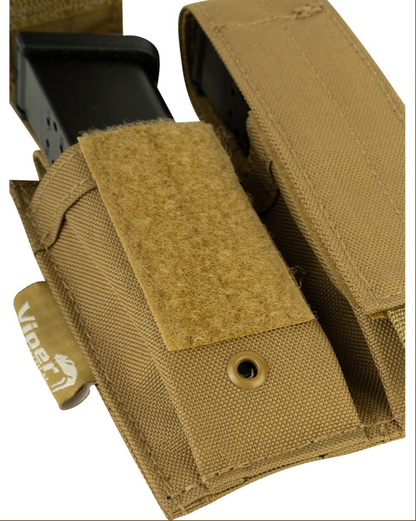 Modular Double Pistol Mag Pouch –Coyote