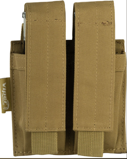 Modular Double Pistol Mag Pouch –Coyote