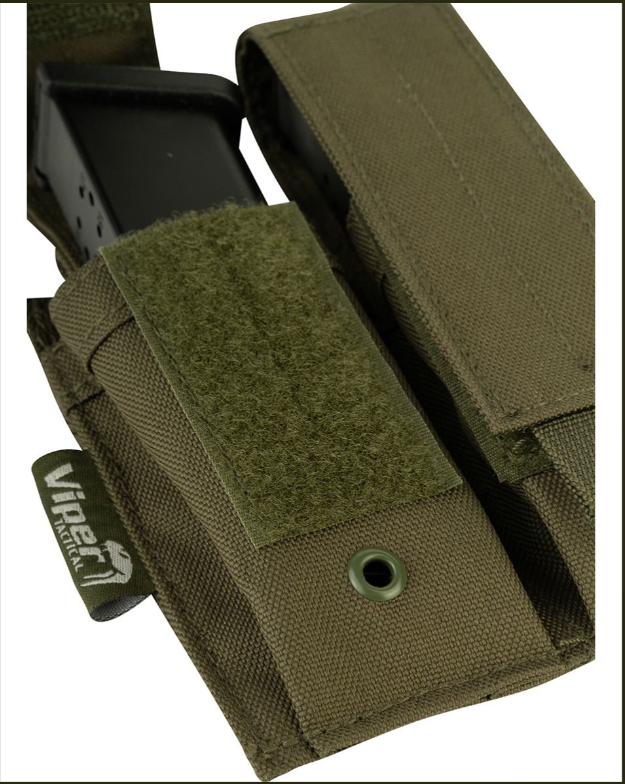 Modular Double Pistol Mag Pouch –Green