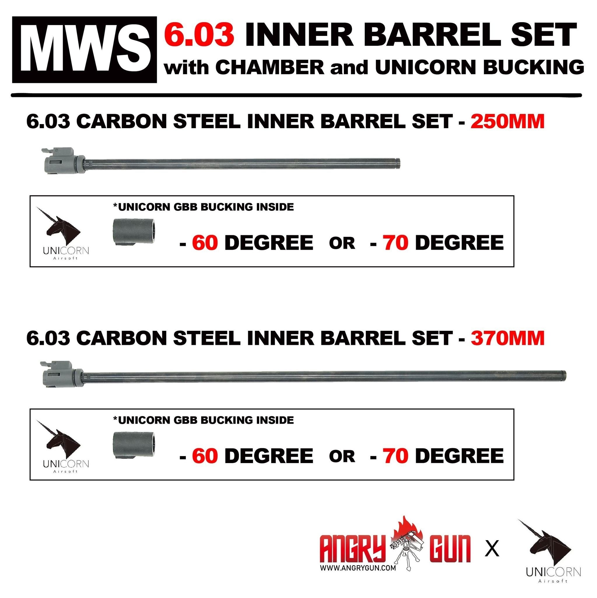 MWS Kit inner, chamber and bucking 370mm 60º