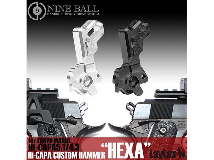 Hi-Capa 5.1 / 4.3 Custom Hammer "HEXA" - Black