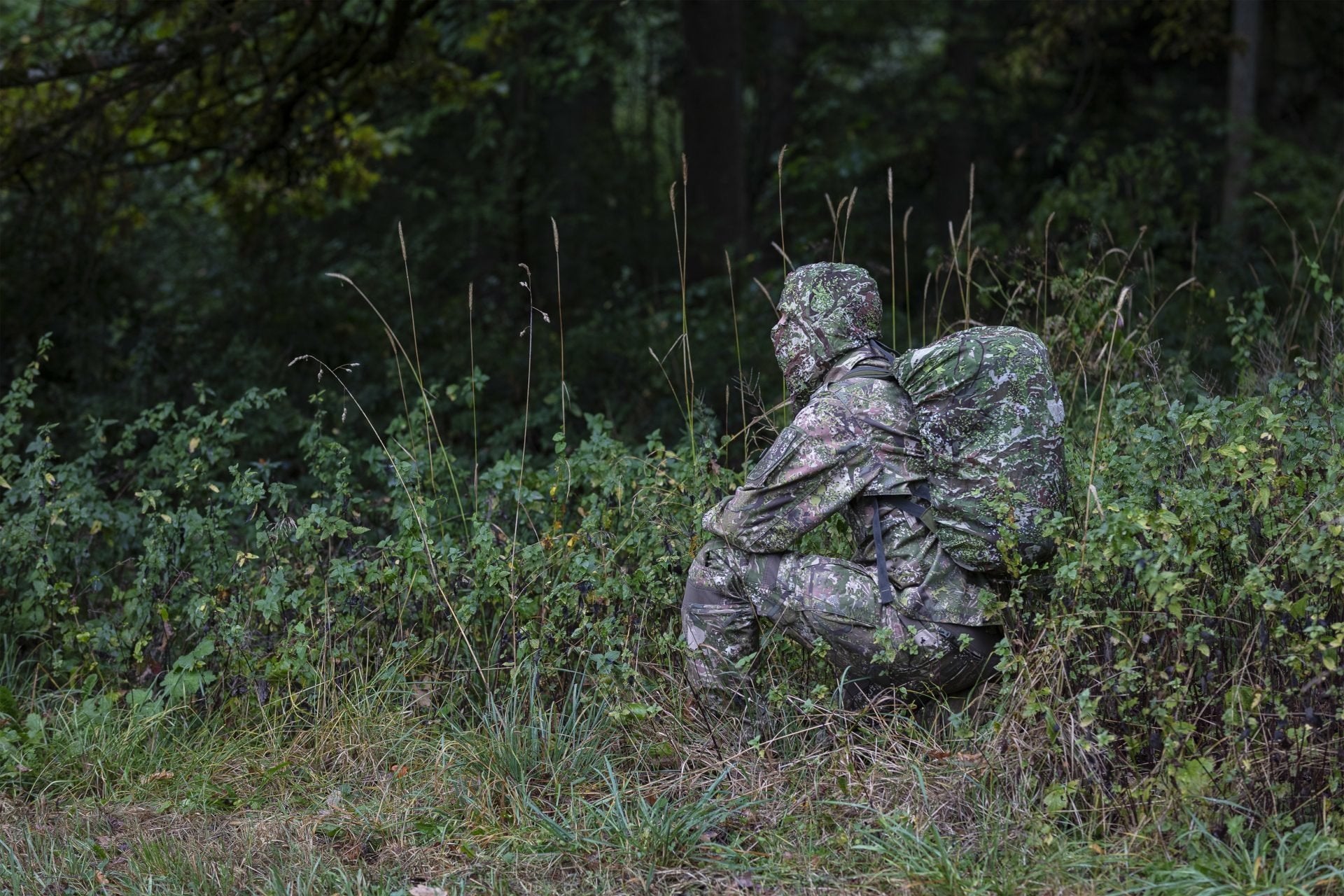 ConCamo Green Backpack Cover 30L