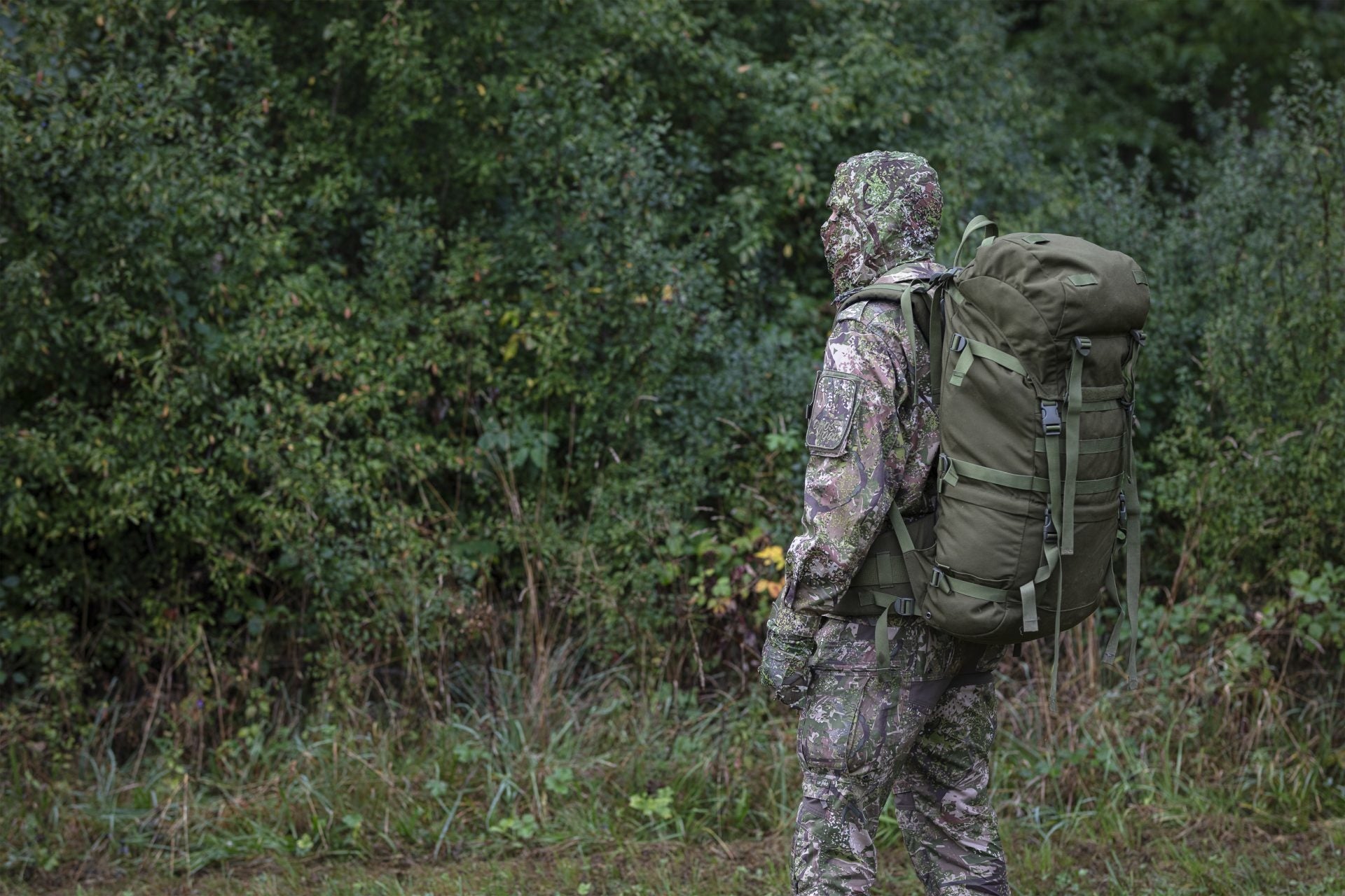 Housse de sac à dos ConCamo verte 60L