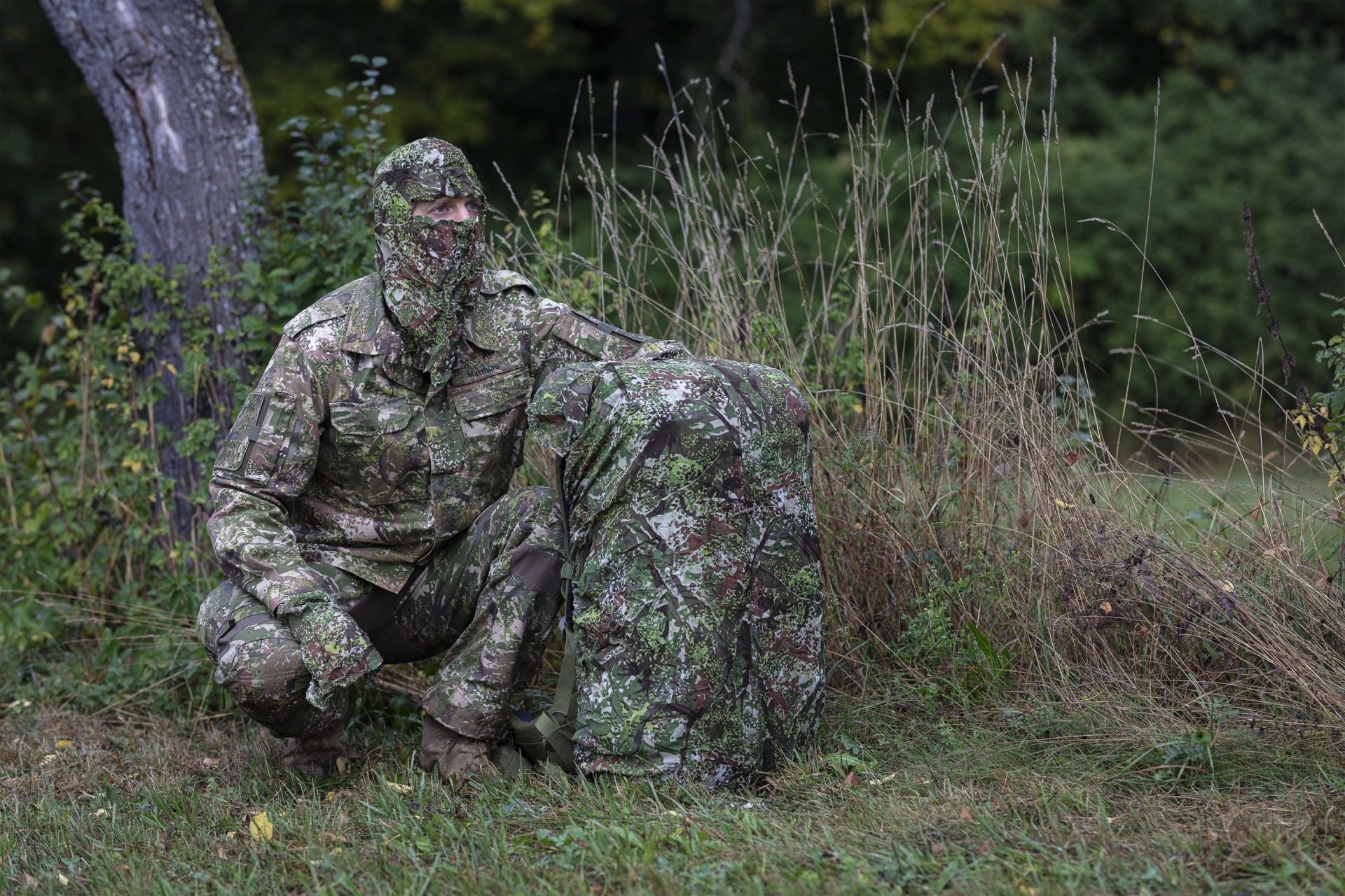 Housse de sac à dos ConCamo verte 60L