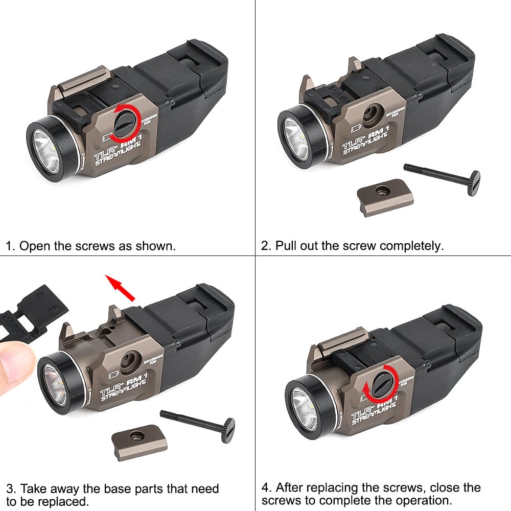 T RM 1 Rail Mounted Tacticial Ligting System - DE (LOGO)