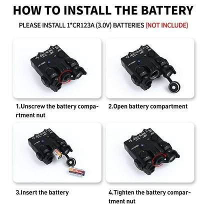 Tactical PEQ DBAL-A2 Aiming Devices (Green + IR Laser + White Light)