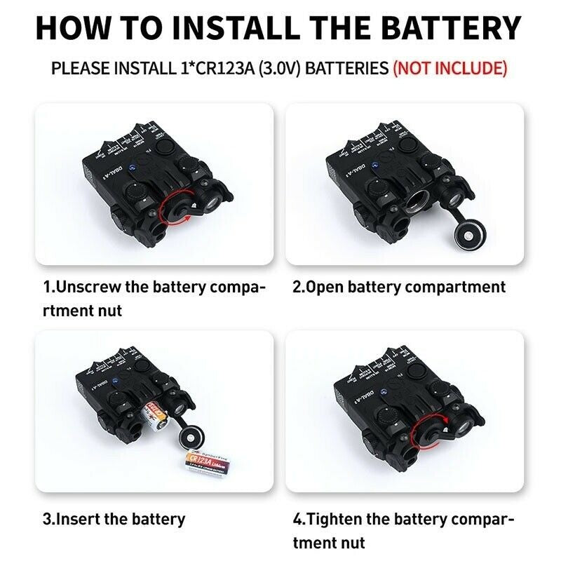 Tactical PEQ DBAL-A2 Aiming Devices (Green + IR Laser + White Light)
