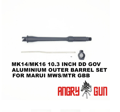 MK14/MK16 (11.5") DD Gov Aluminium Outer Barrel Set for Marui MWS/MTR