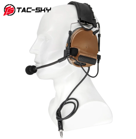 Casque Comtac III (coussinets d'oreille en silicone) - FDE