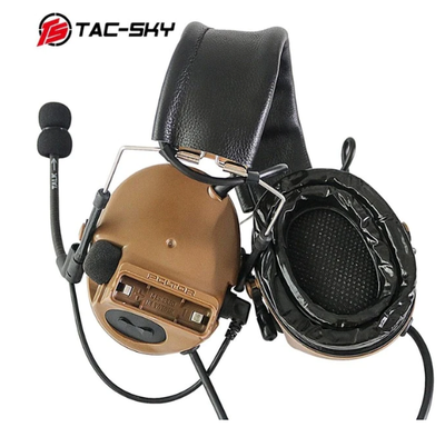 Comtac III Dual-Pass Headset (Silicone Earmuffs) - FDE