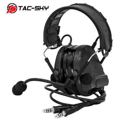 Casque Comtac III Dual-Pass (oreillettes en silicone) - Noir