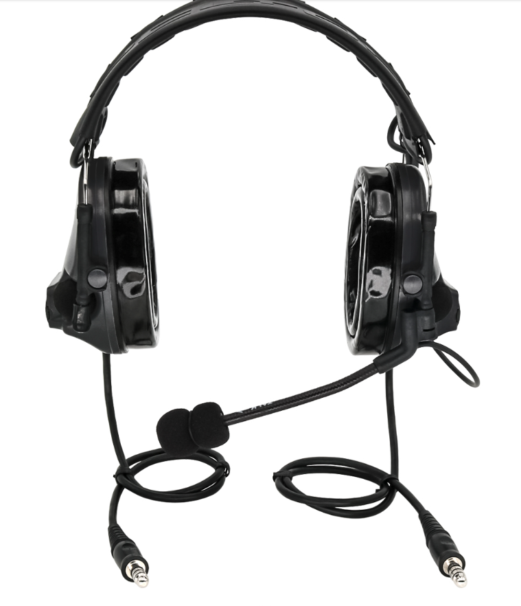 Casque Comtac III Dual-Pass (oreillettes en silicone) - Noir