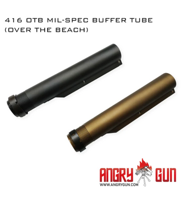 G-Style Mil-Spec CNC 6 Position Buffer Tube - MWS - Black