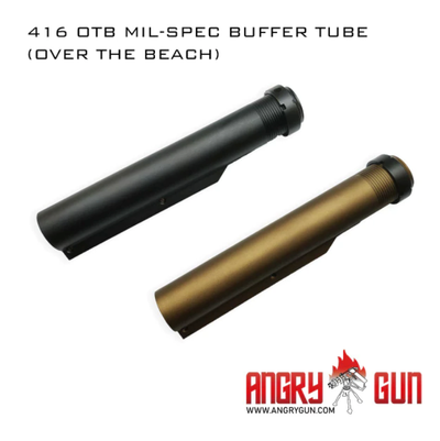 G-Style Mil-Spec CNC 6 Position Buffer Tube - MWS - Black