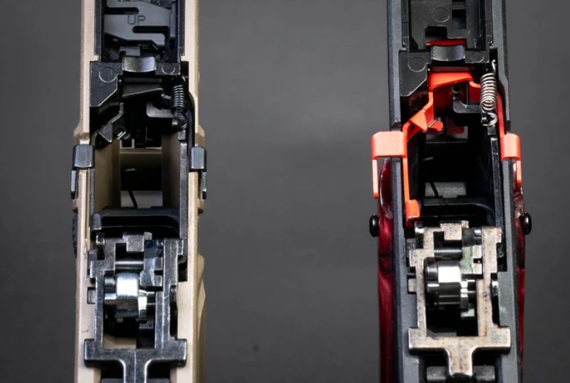 Extended Stainless Steel Bolt Release - Red