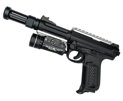 CNC Upper & Lower Picatinny Rail Set for AAP-01 - Silver